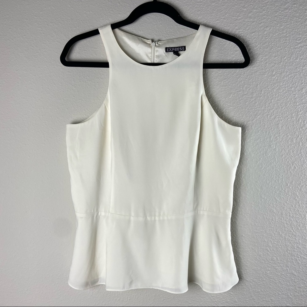 Express Sleeveless Peplum Blouse